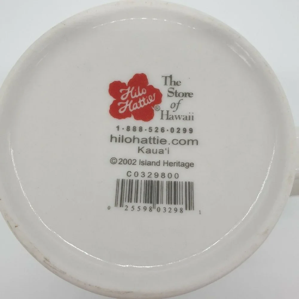 Hilo Hattie Coffee Tea Mug Kauai Souvenir Mug 8oz Hawaii Travel 2002 Collector - Picture 11 of 12